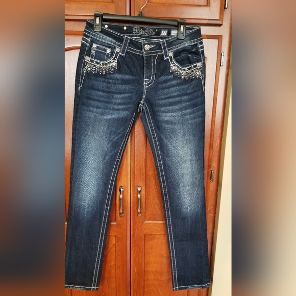 MISS ME women's blue denim jeans size 27"×31" exclusive design for buckle.com - Picture 2 of 14